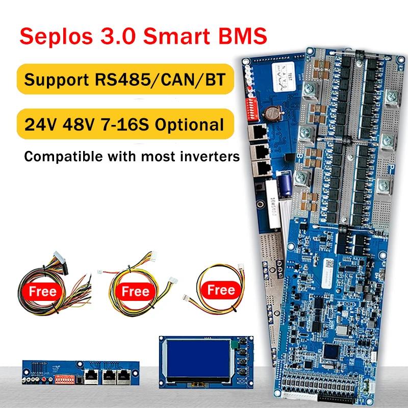 Seplos Ʈ BMS Ƭ ̿ ͸ ι ȣ , 3.0 ͸ ȣ , 13S, 14S, 15S, 16S, Lifepo4, 100A, 150A, 200A, 48V, CAN/RS485